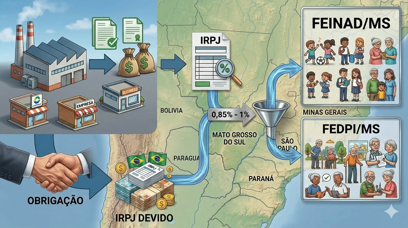 Incentivos fiscais no MS e a obriga��o de destina��o do IRPJ aos fundos estaduais