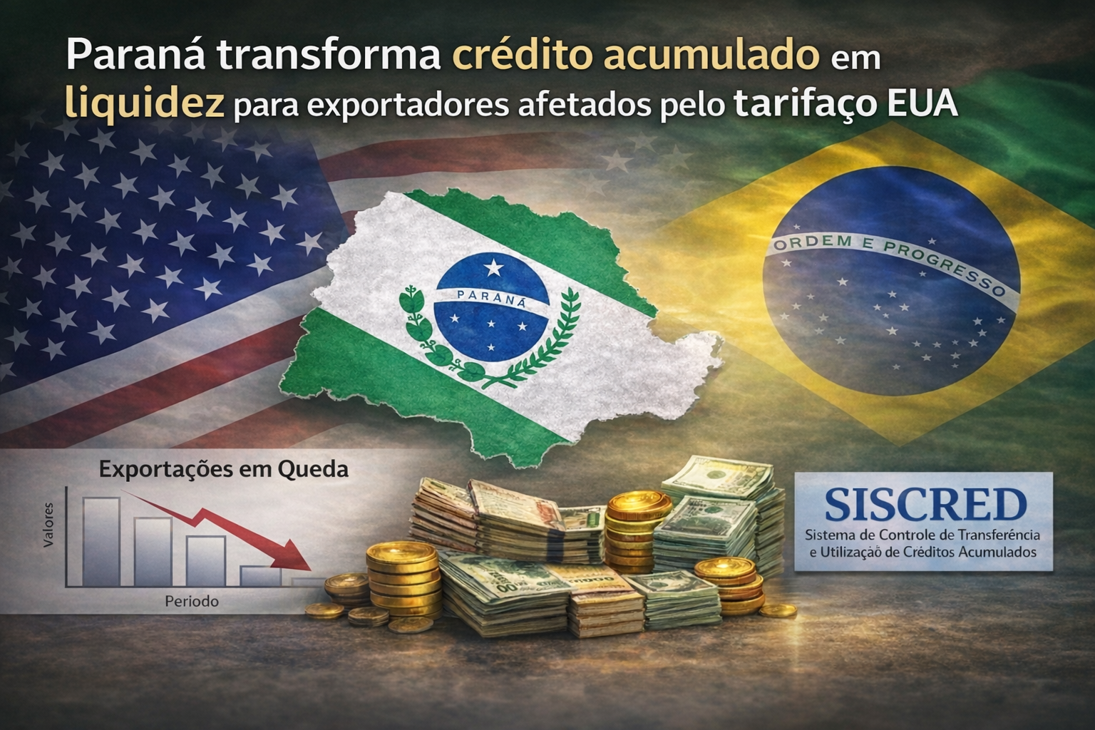 Paran� monetiza cr�dito a exportadores afetados pelo tarifa�o