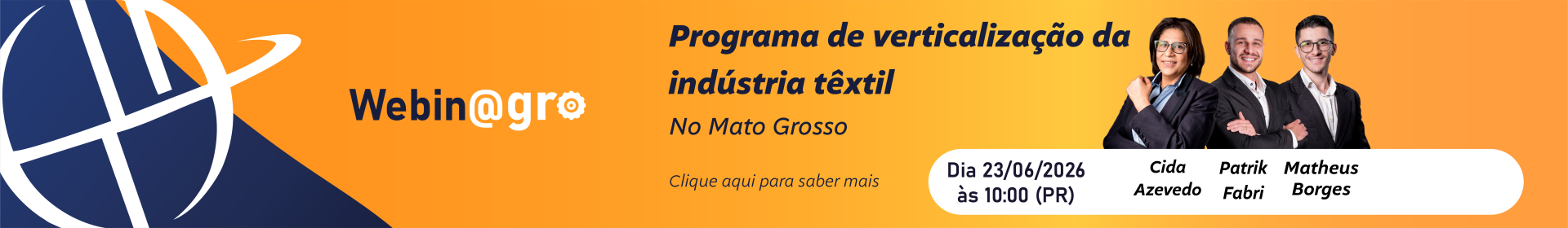 Webinagro - Programa de verticaliza��o da ind�stria t�xtil no Mato Grosso