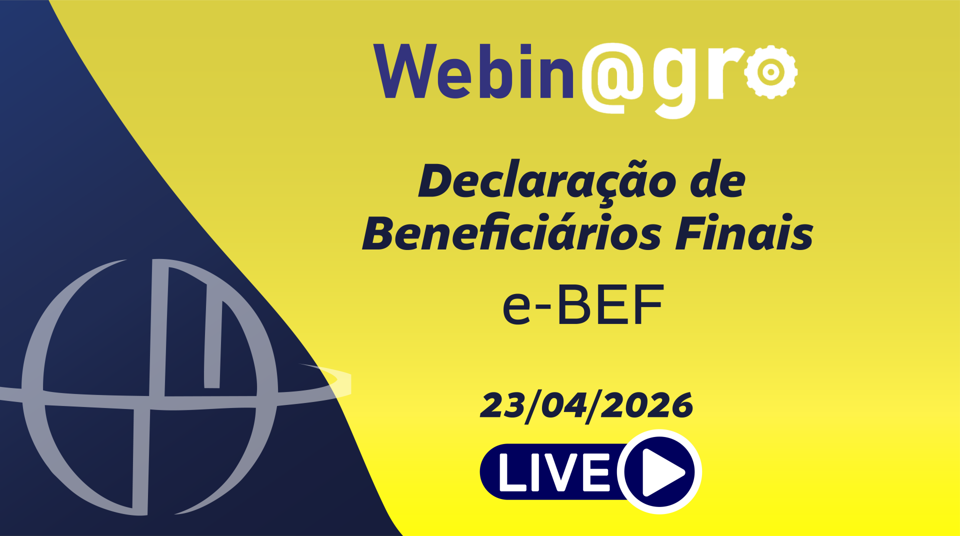 Webinagro: Declara��o de Benefici�rios Finais - e-BEF