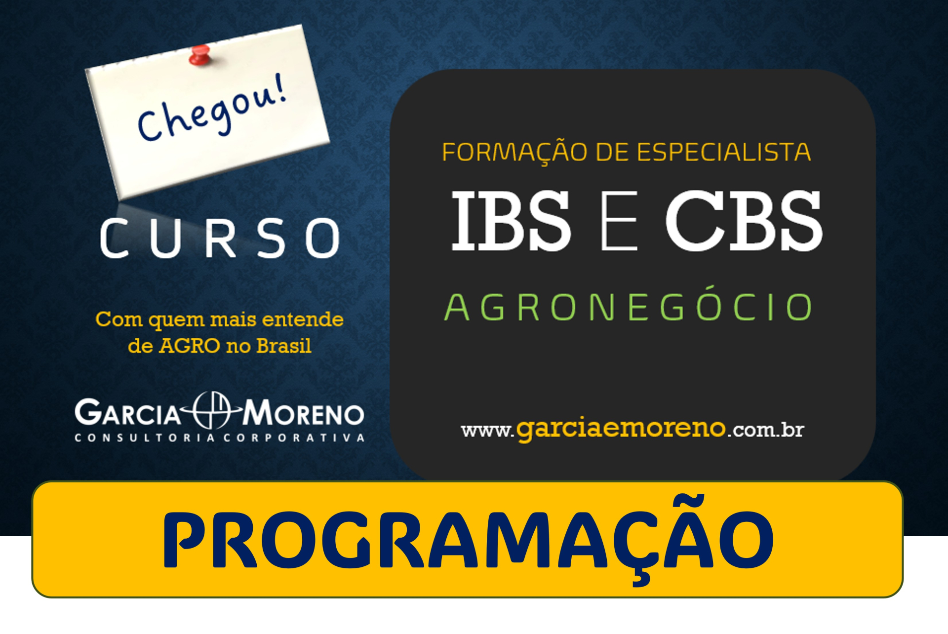 Curso IBS e CBS Agro: Conhe�a a Programa��o
